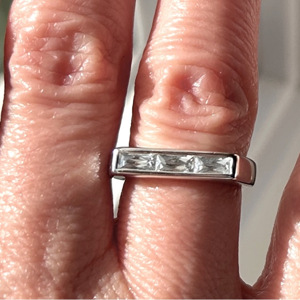 Tycoon 3 baguette CZ, 925 ring
